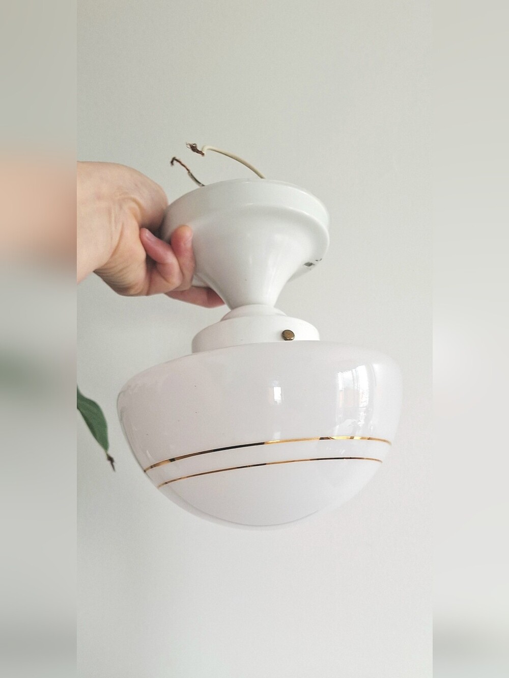 Vintage mushroom-shaped ceiling light